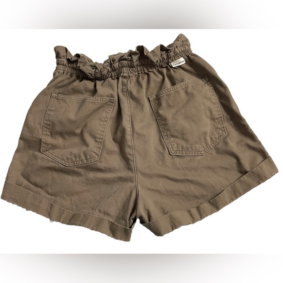 Billabong Sun Dialed Paperbag Shorts Womens Large Sage High Waist 2” Inseam - Picture 7 of 12